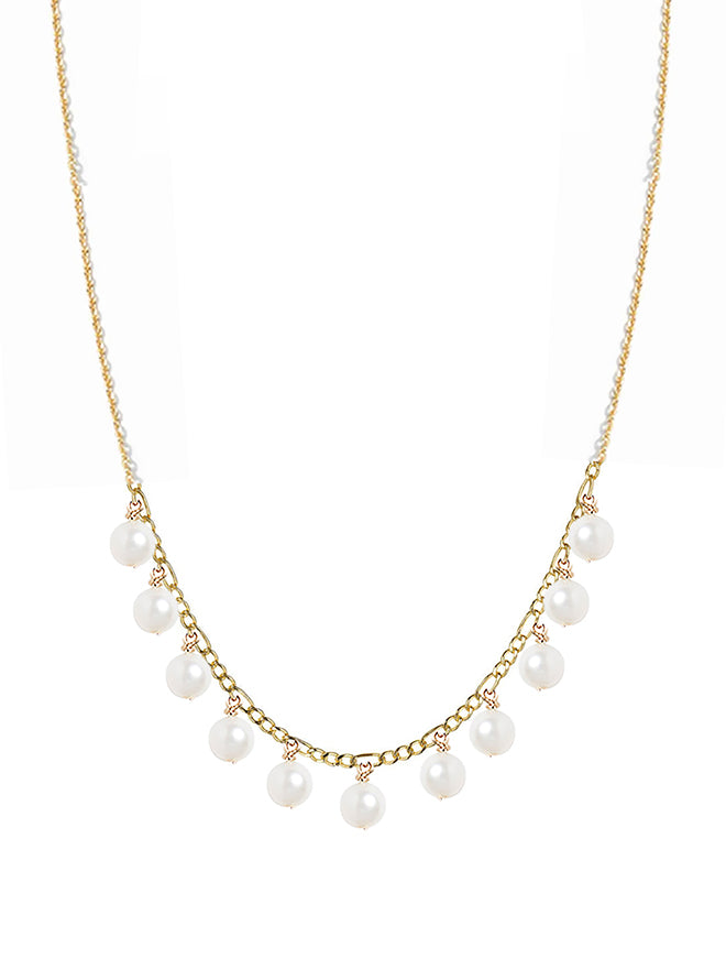 Baby Pearl Dangle Necklace