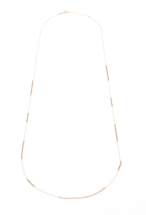 18K Long Shimmer Necklace