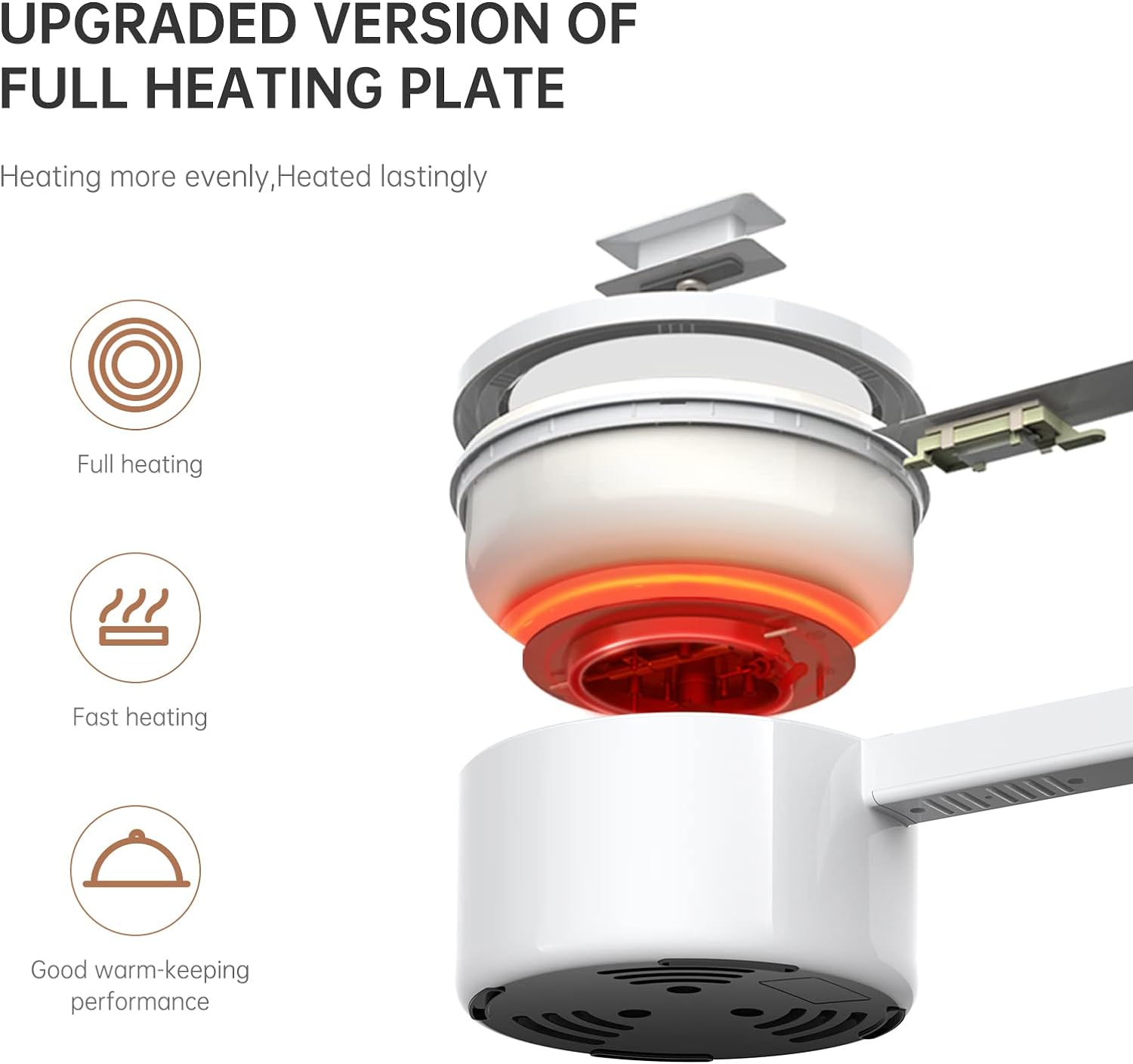 1.5L Electric Hot Pot With Steamer, Non-Stick Mini Portable Pot for Steak, Egg, Fried Rice, Rapid Cooking with Adjustable Power, Includes Egg Rack, Compact Design for Home, Office, or Travel