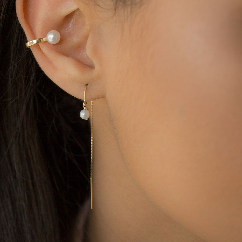 Baby Pearl Short Threaders